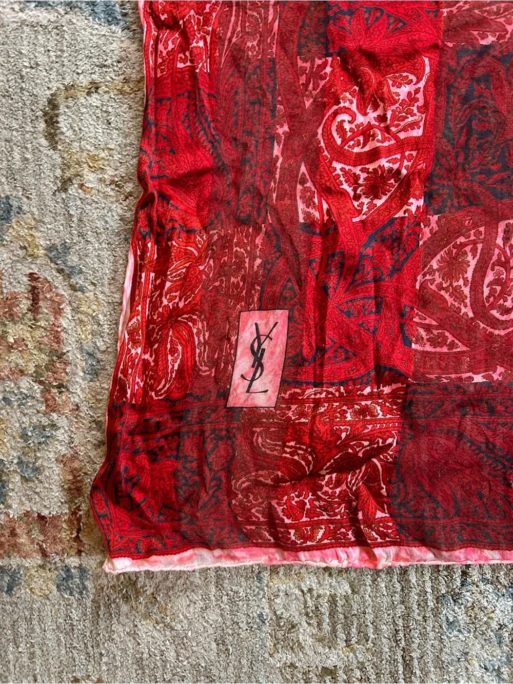 Yves Saint Laurent square silk